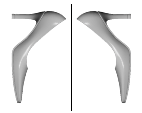 Mirrored shoes