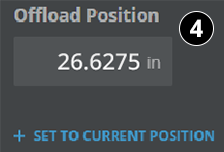 SLA 825 Dual/SLA 750 Series User Guide - Setting platform offload position